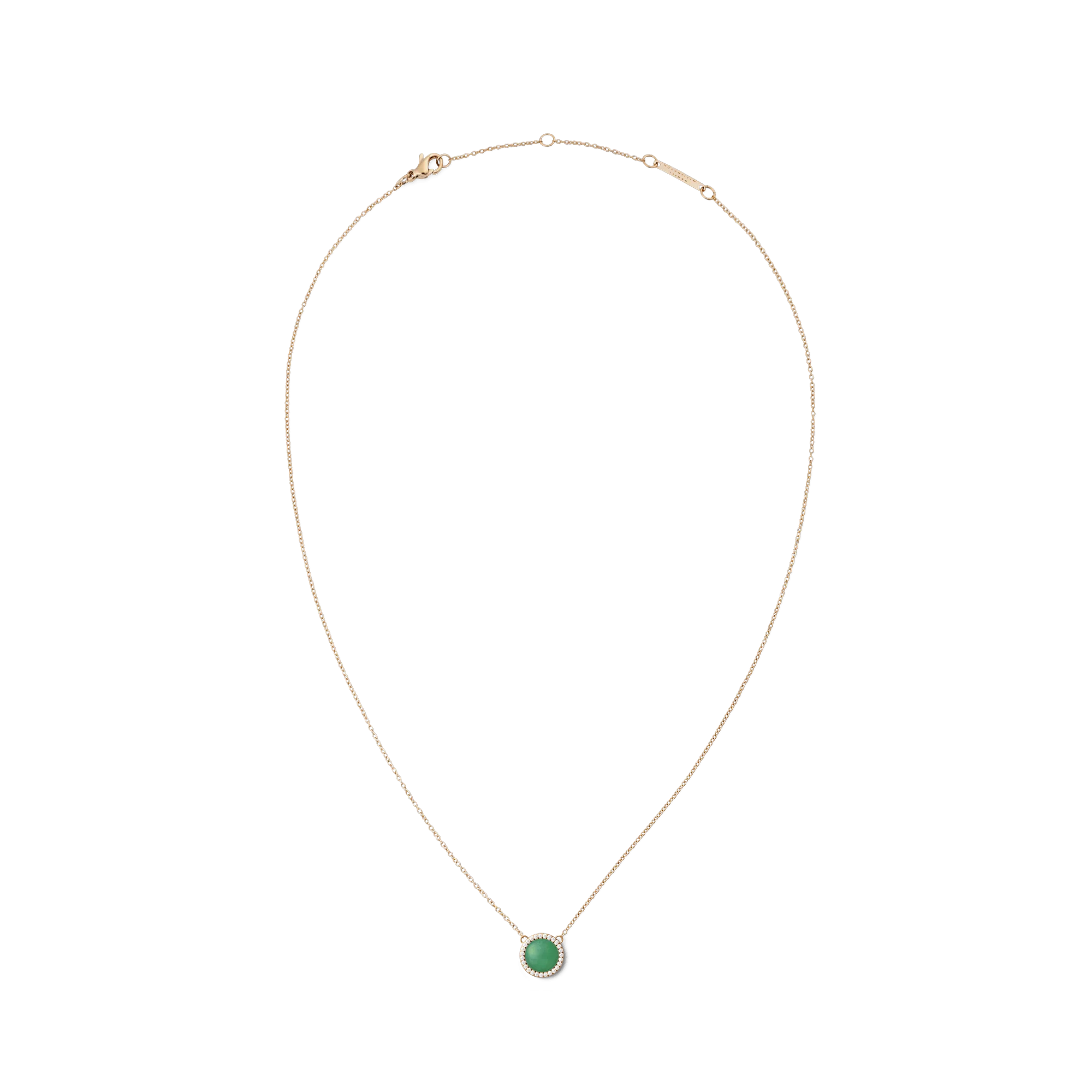 Audrey Necklace Jade Rose Gold Daniel Wellington
