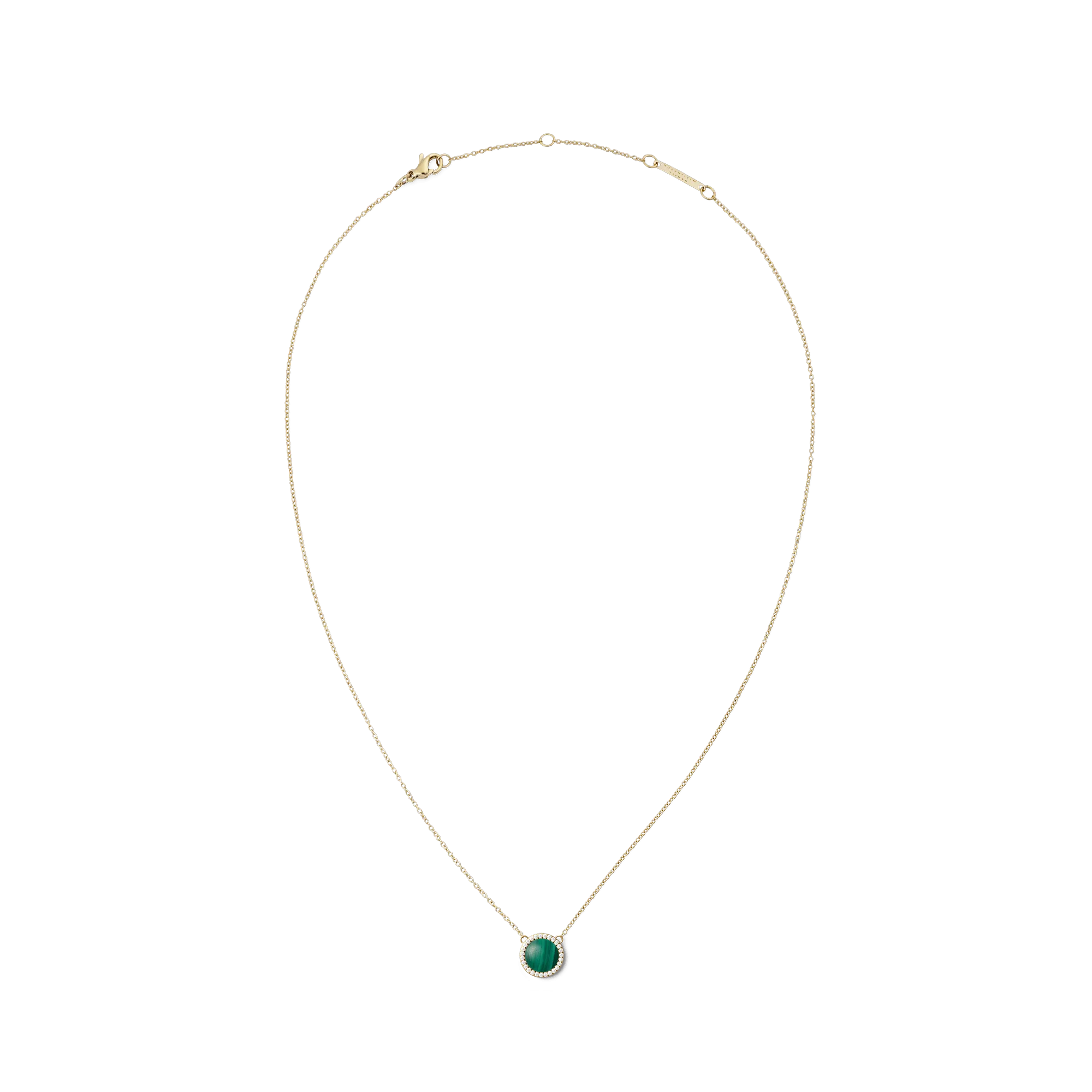 Audrey Necklace Malachite Gold Daniel Wellington