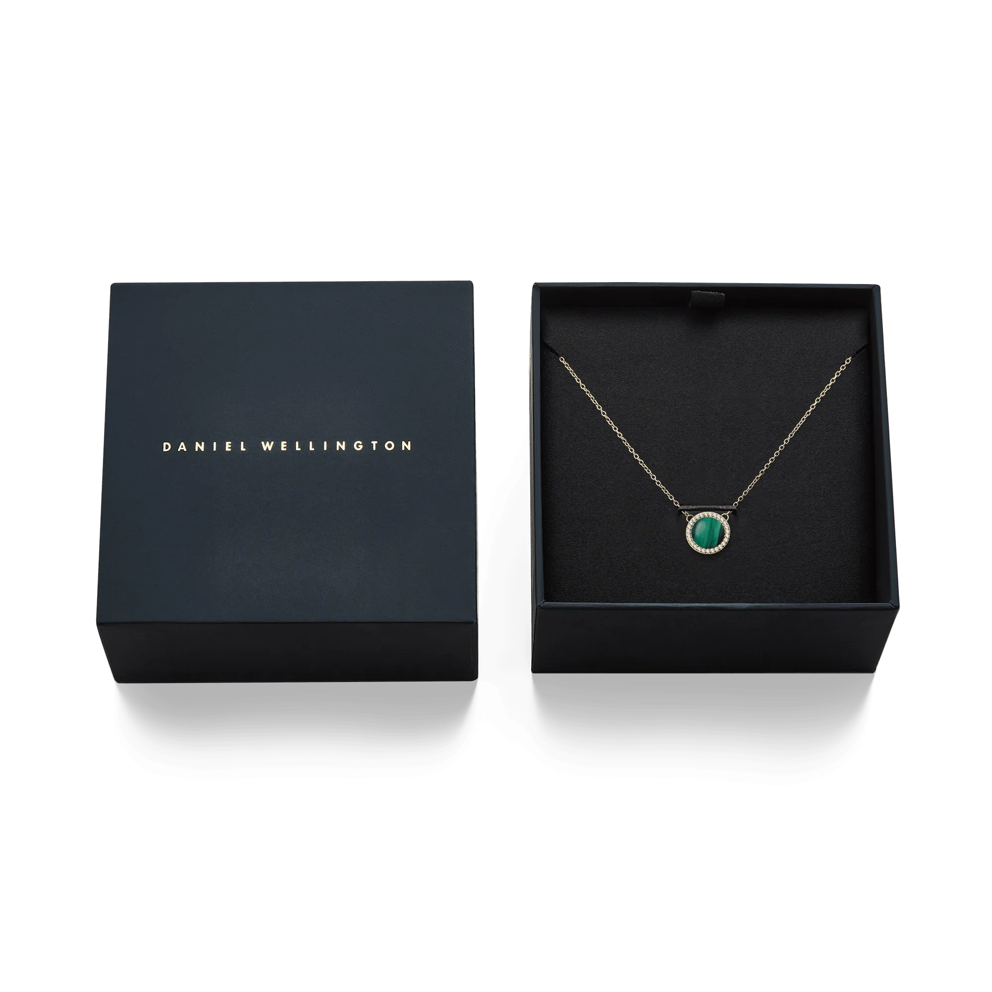 Audrey Necklace Malachite Gold Daniel Wellington