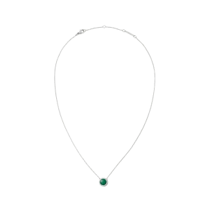 Audrey Necklace Malachite Silver Daniel Wellington