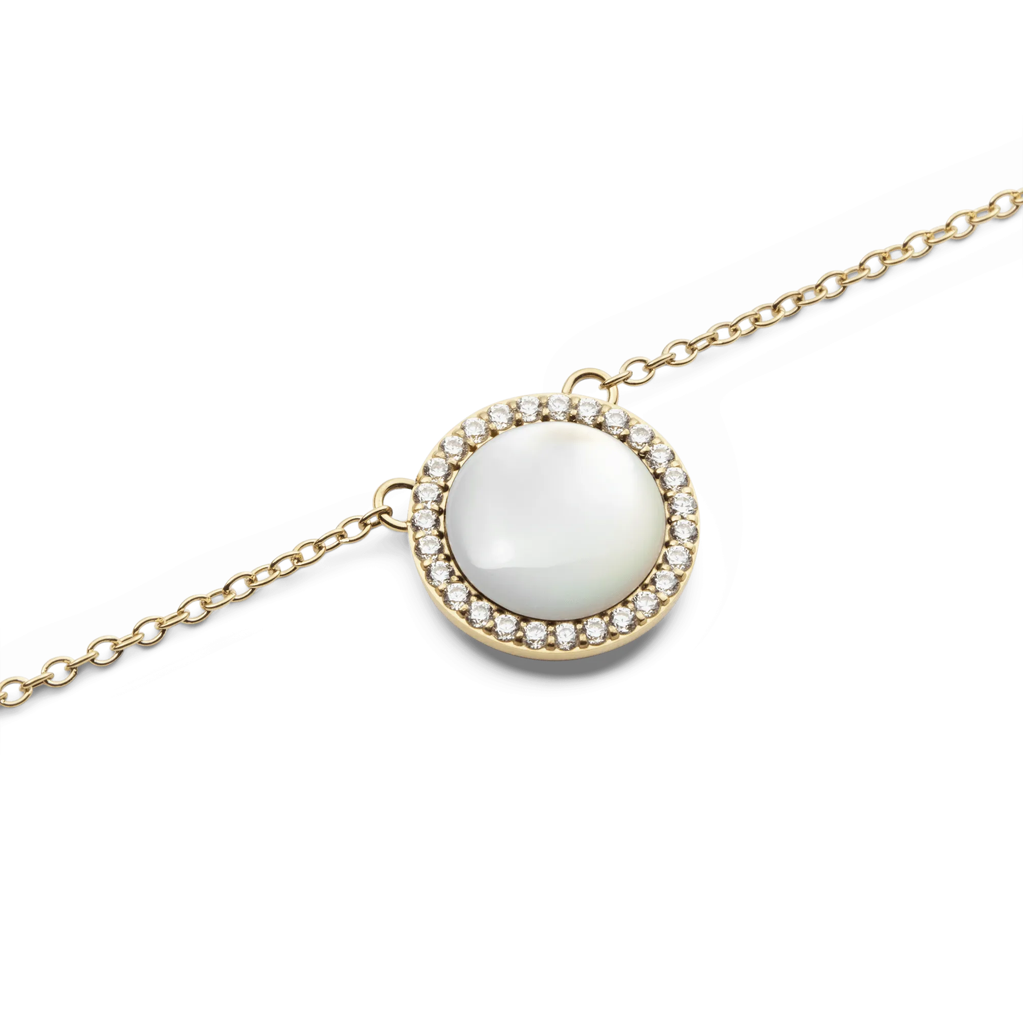 Audrey Necklace Mother of Pearl Gold Daniel Wellington