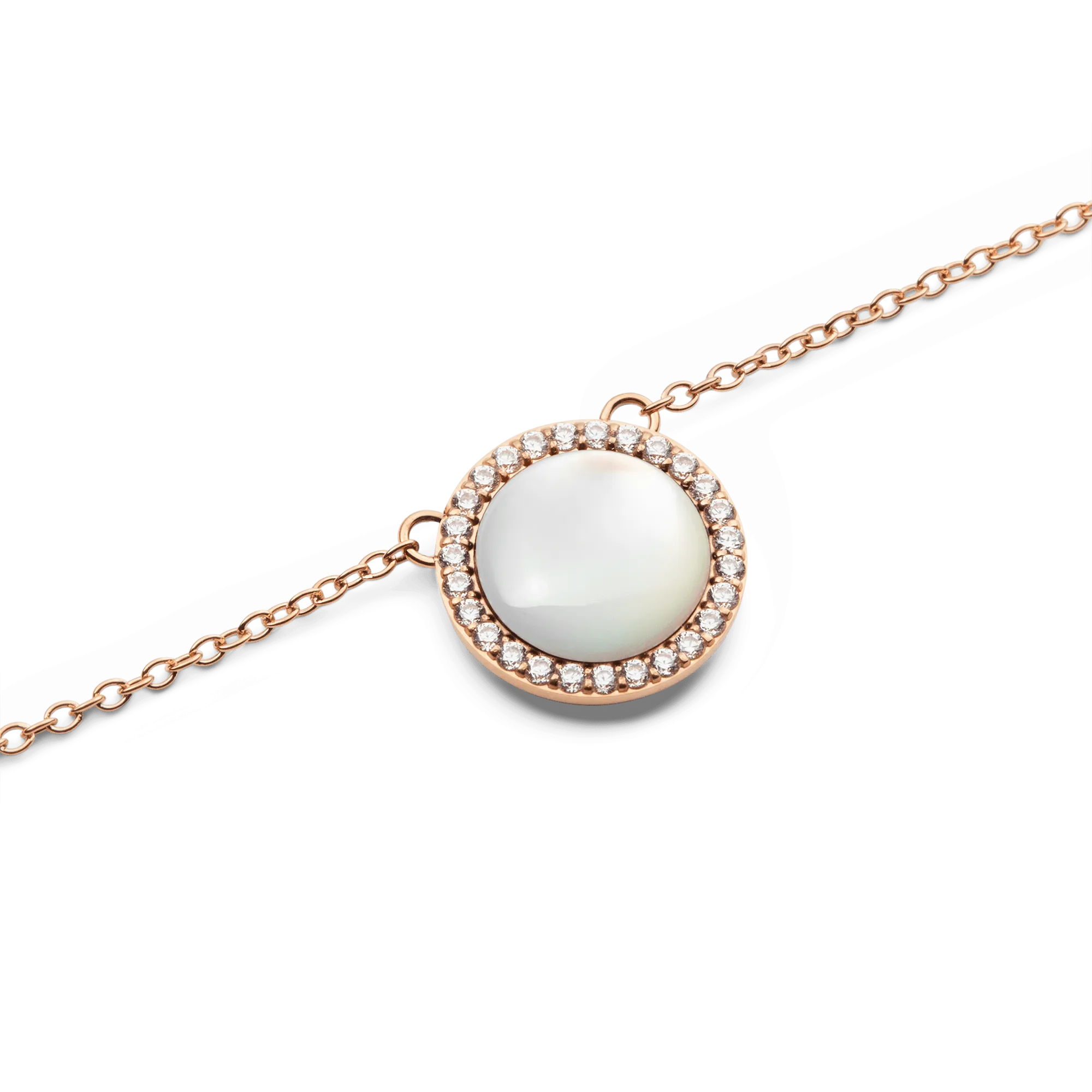 Audrey Necklace Mother of Pearl Rose Gold Daniel Wellington