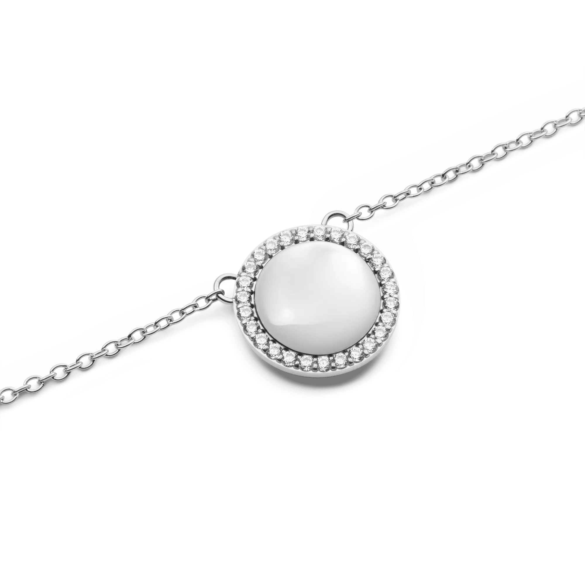 Audrey Necklace Mother of Pearl Silver Daniel Wellington