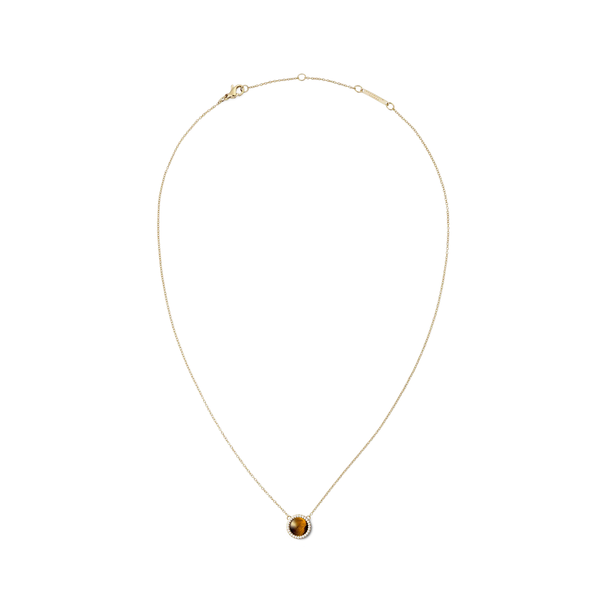 Audrey Necklace Tiger Eye Gold Daniel Wellington