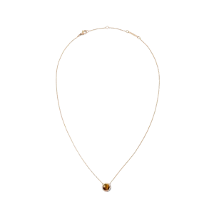 Audrey Necklace Tiger Eye Rose Gold Daniel Wellington
