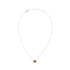 Audrey Necklace Tiger Eye Silver Daniel Wellington