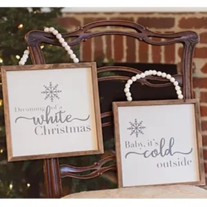 *Baby It's Cold Outside Beaded Sign