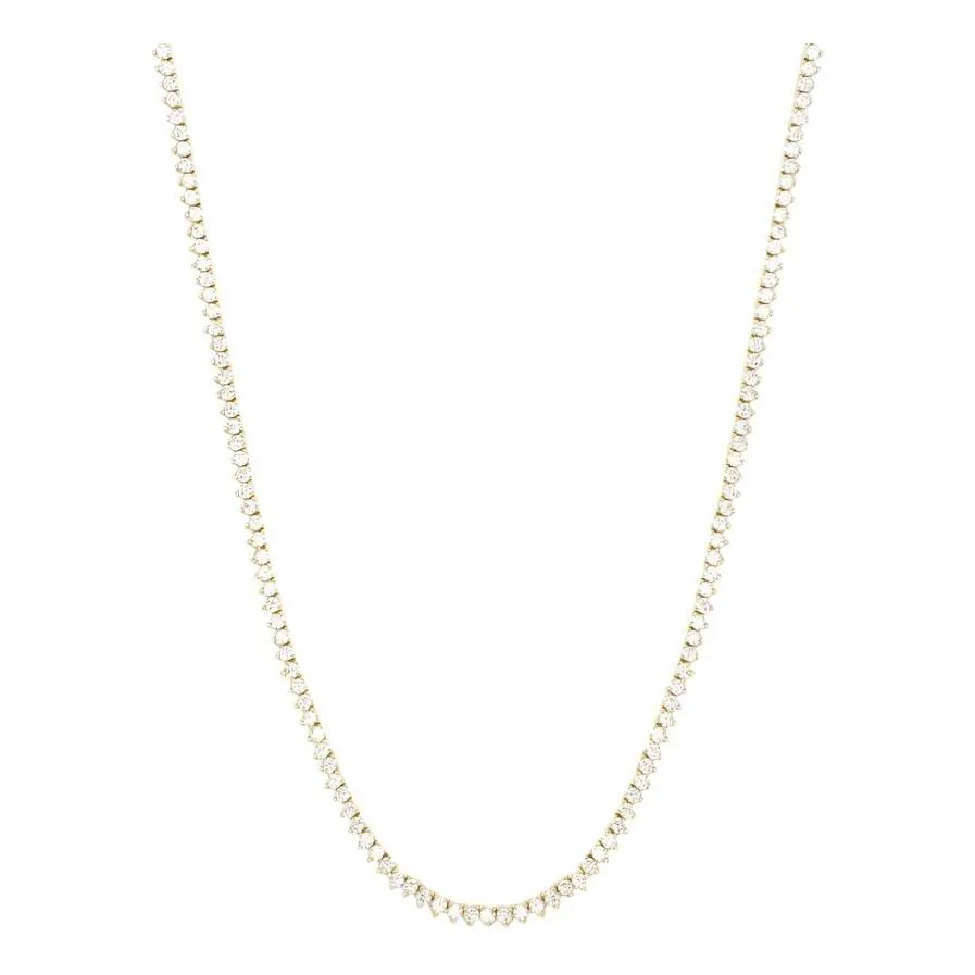 Baby Not Your Basic Tennis Necklace in White Diamondettes