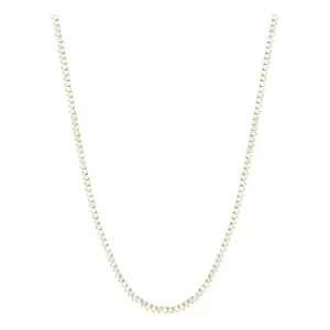 Baby Not Your Basic Tennis Necklace in White Diamondettes