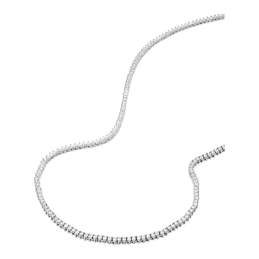 Baby Not Your Basic Tennis Necklace in White Diamondettes