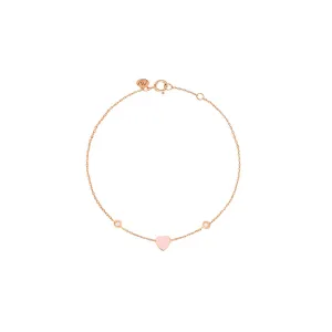 Babydoll 18K Rose Gold Bracelet w. Diamonds