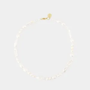 Baroque Pearl Legato Pattern Necklace - Simone Rocha - Pearl - White