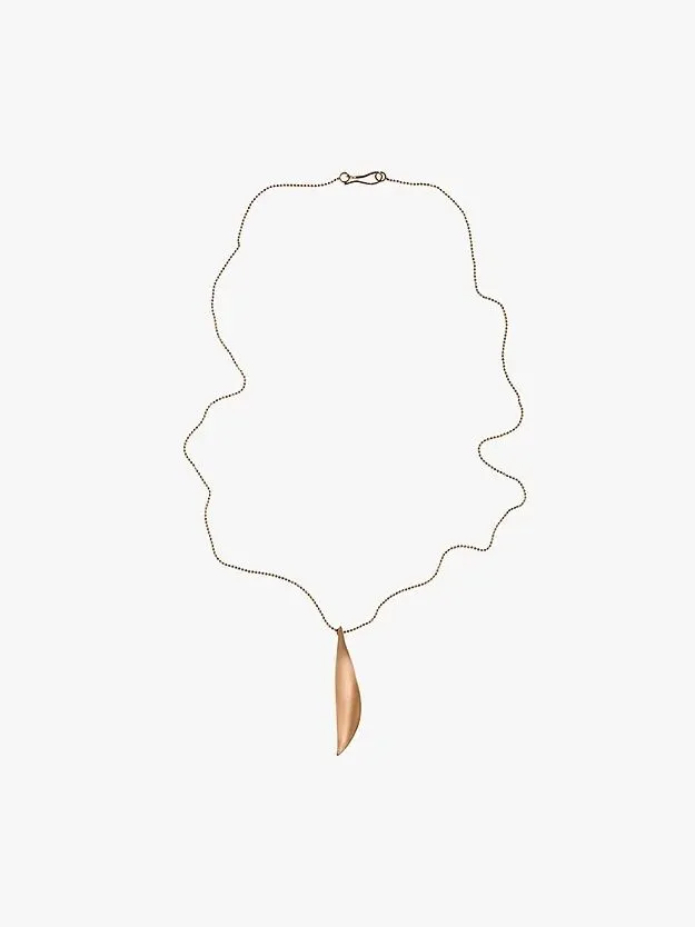 Bay Leaf 14K Gold Necklace