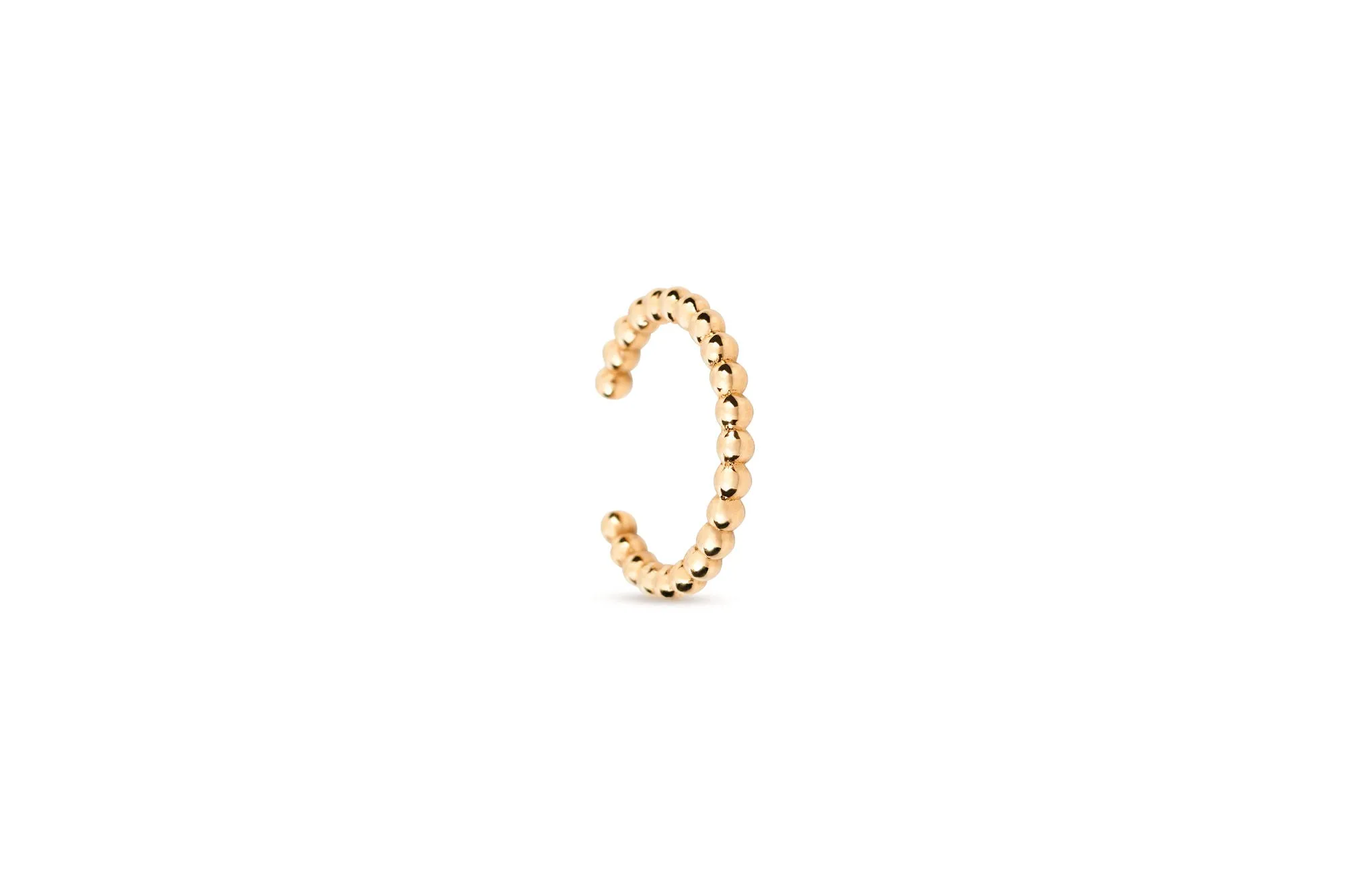 Beaded 14K Gold Ear Cuff