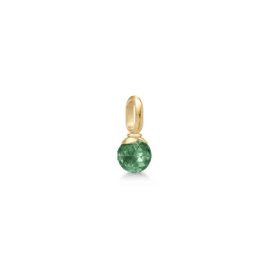 Berry Small Gold Plated Pendent w. Turmalin Crystal