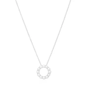 Biella Altro Perla Silver Necklace w. Pearls