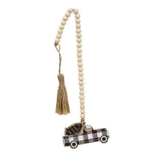 *Black Buffalo Check Truck Beaded Strand