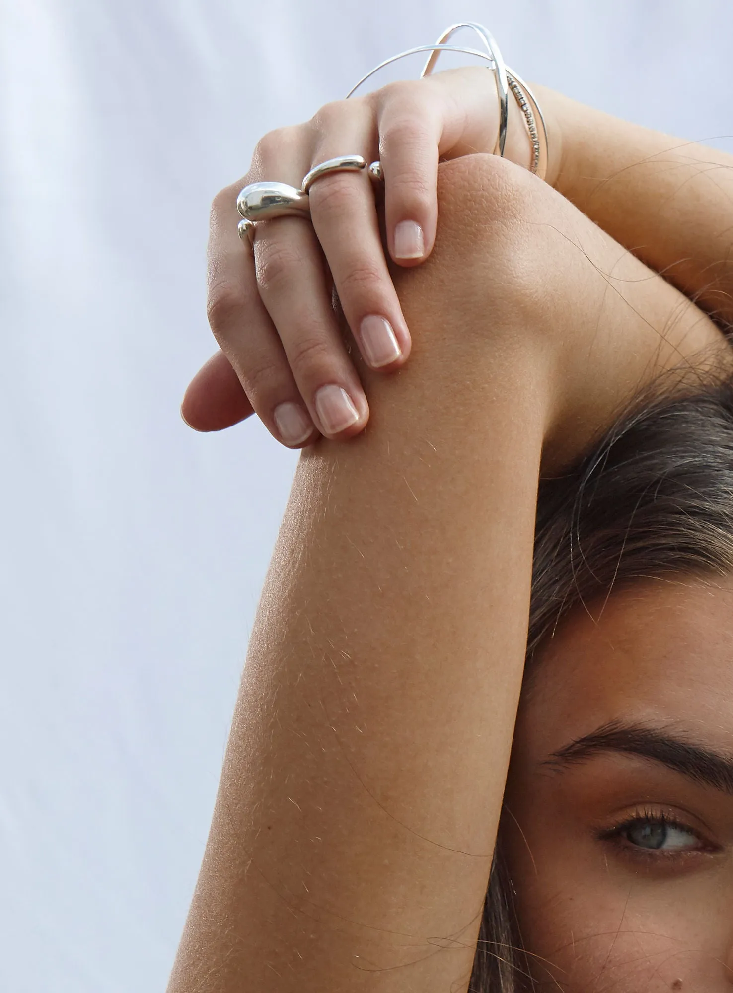 Blaze Silver Bangle