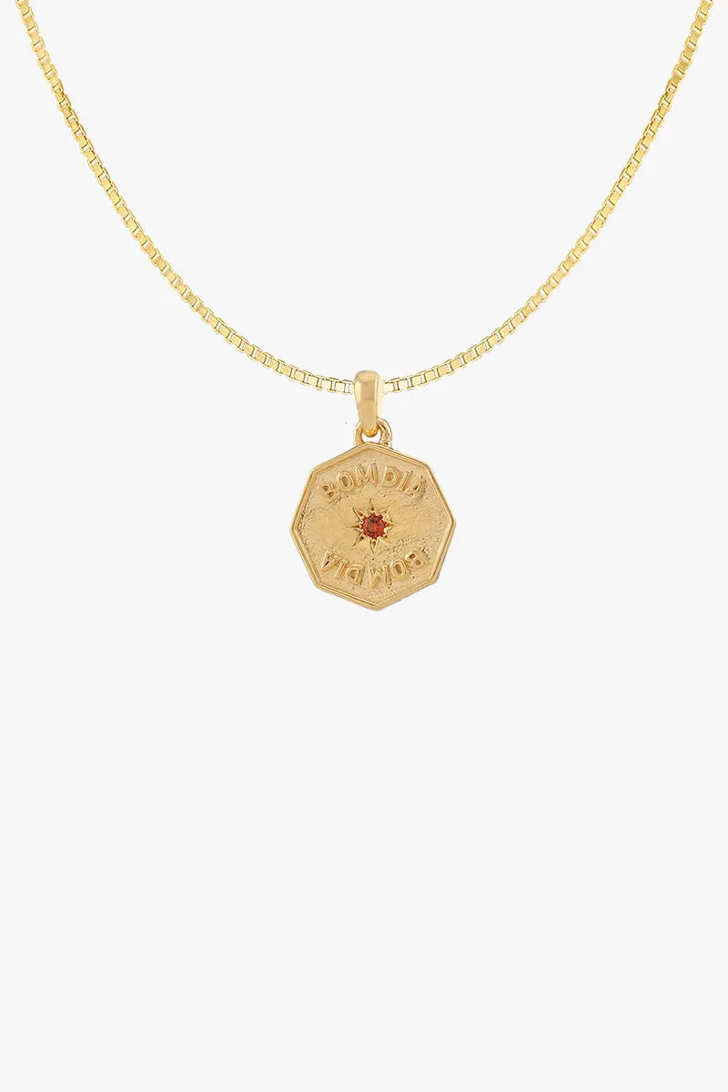 Bom Dia Necklace Gold Plated Wildthings Collectables