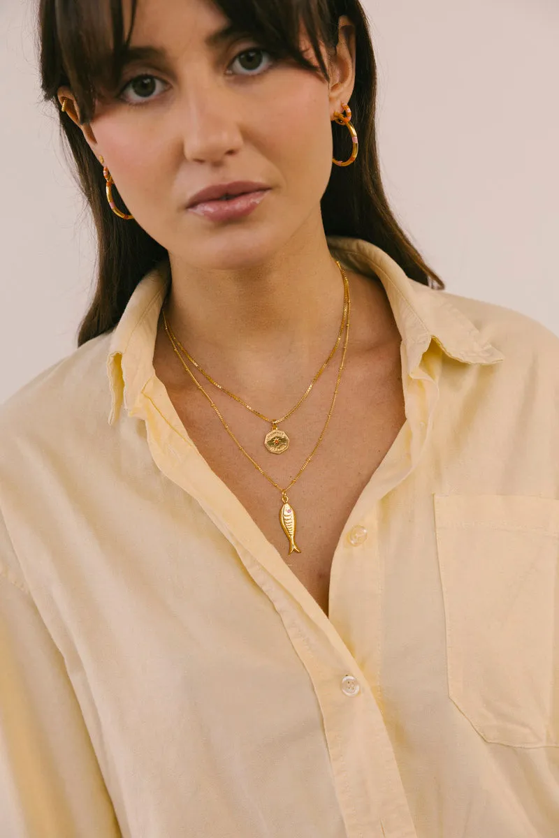 Bom Dia Necklace Gold Plated Wildthings Collectables