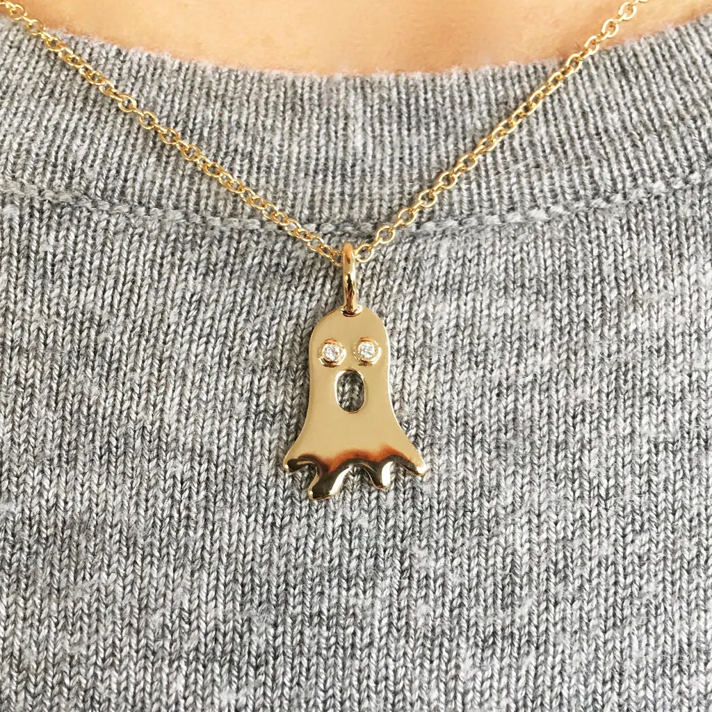 Boo 18K Gold Necklace w. Diamonds