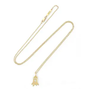 Boo 18K Gold Pendant w. Diamonds