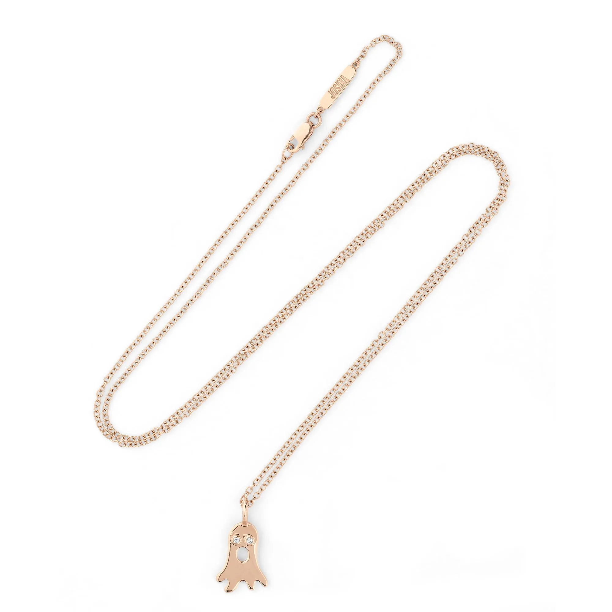 Boo 18K Rosegold Pendant w. Diamonds