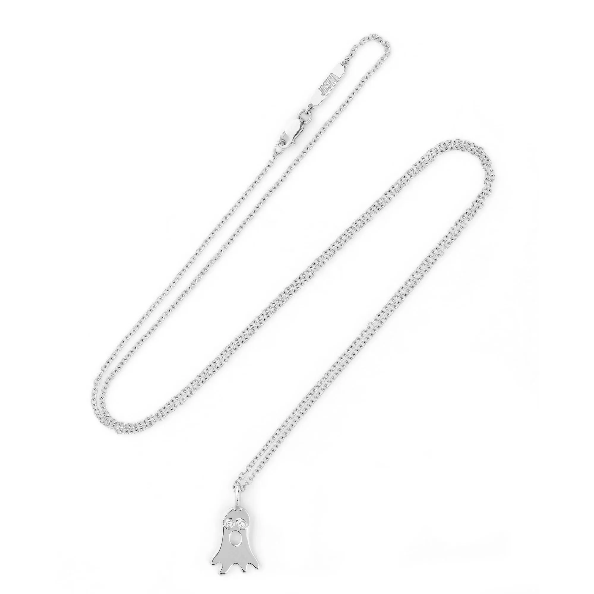 Boo 18K Whitegold Pendant w. Diamonds
