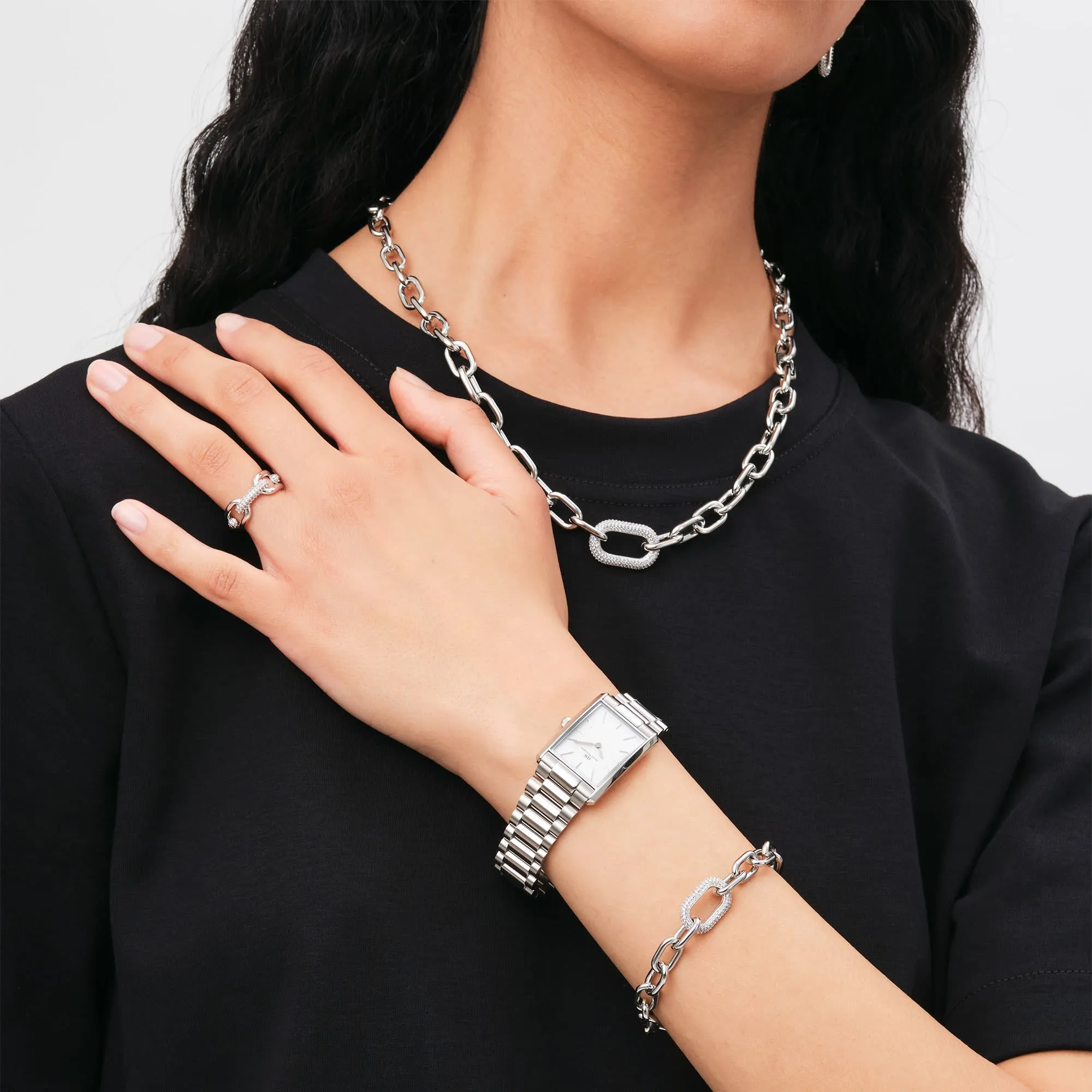 Bound 3-Link Silver Daniel Wellington