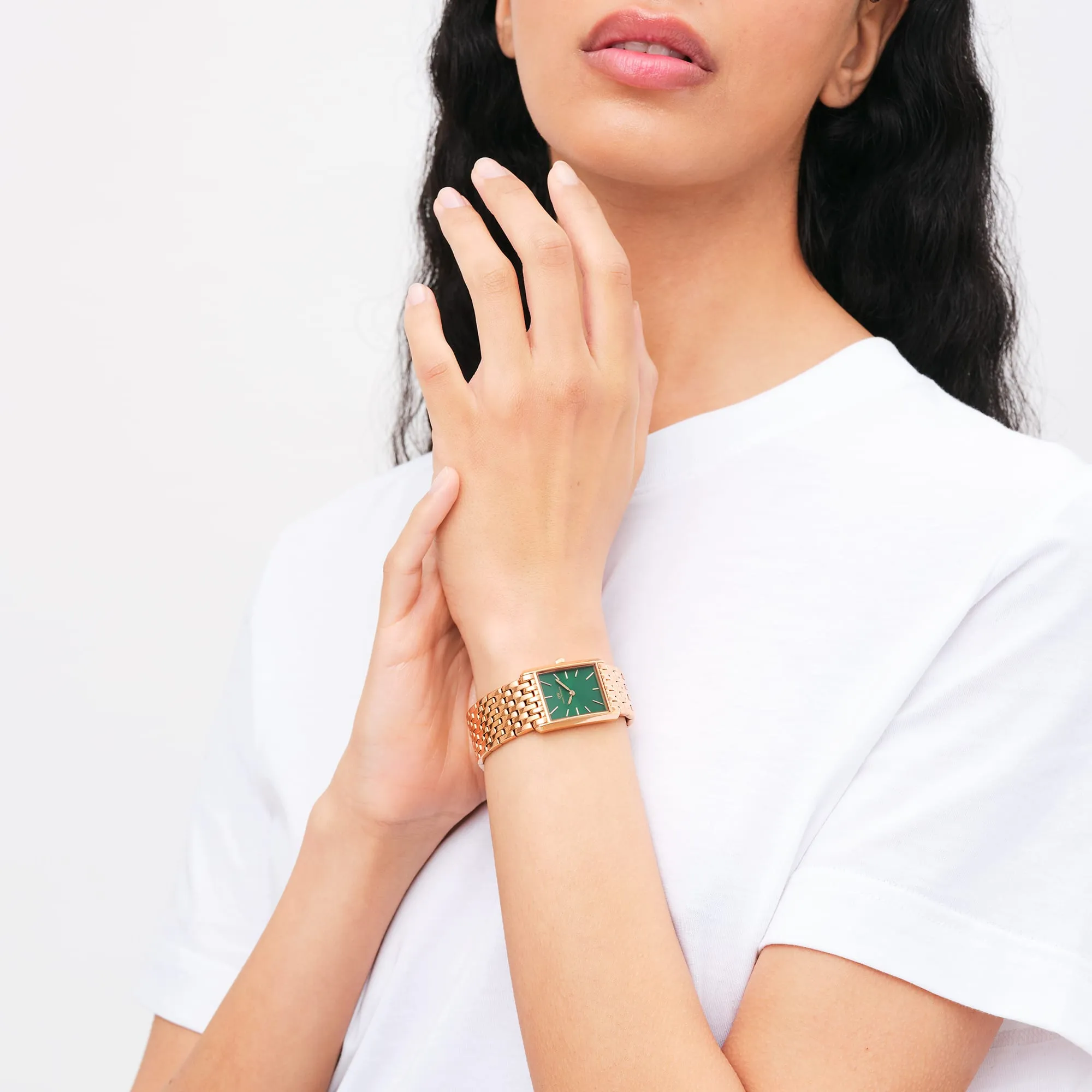 Bound 9-Link Emerald Sunray Rose Gold Daniel Wellington
