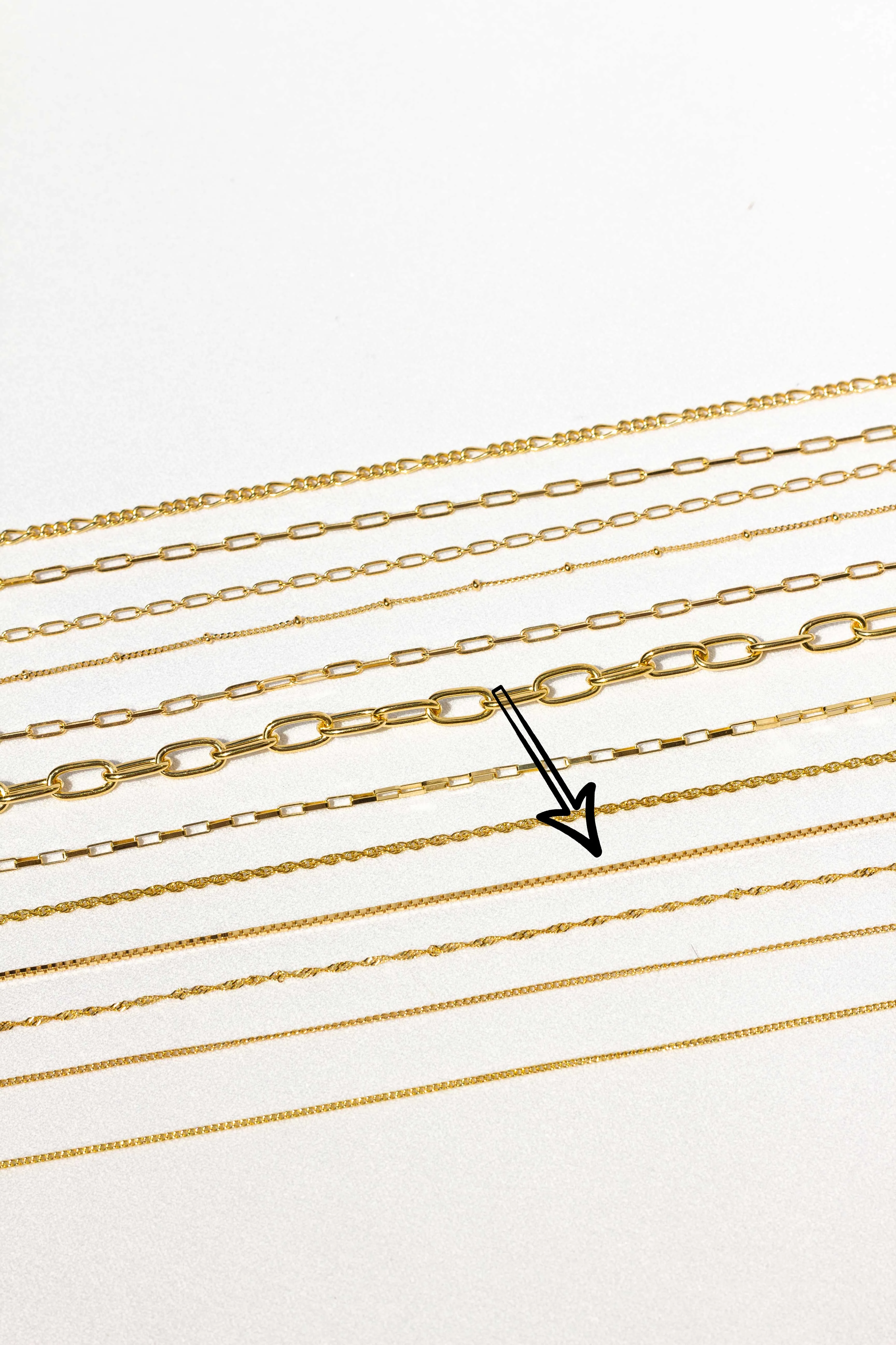 Box choker gold plated (36cm) Wildthings Collectables