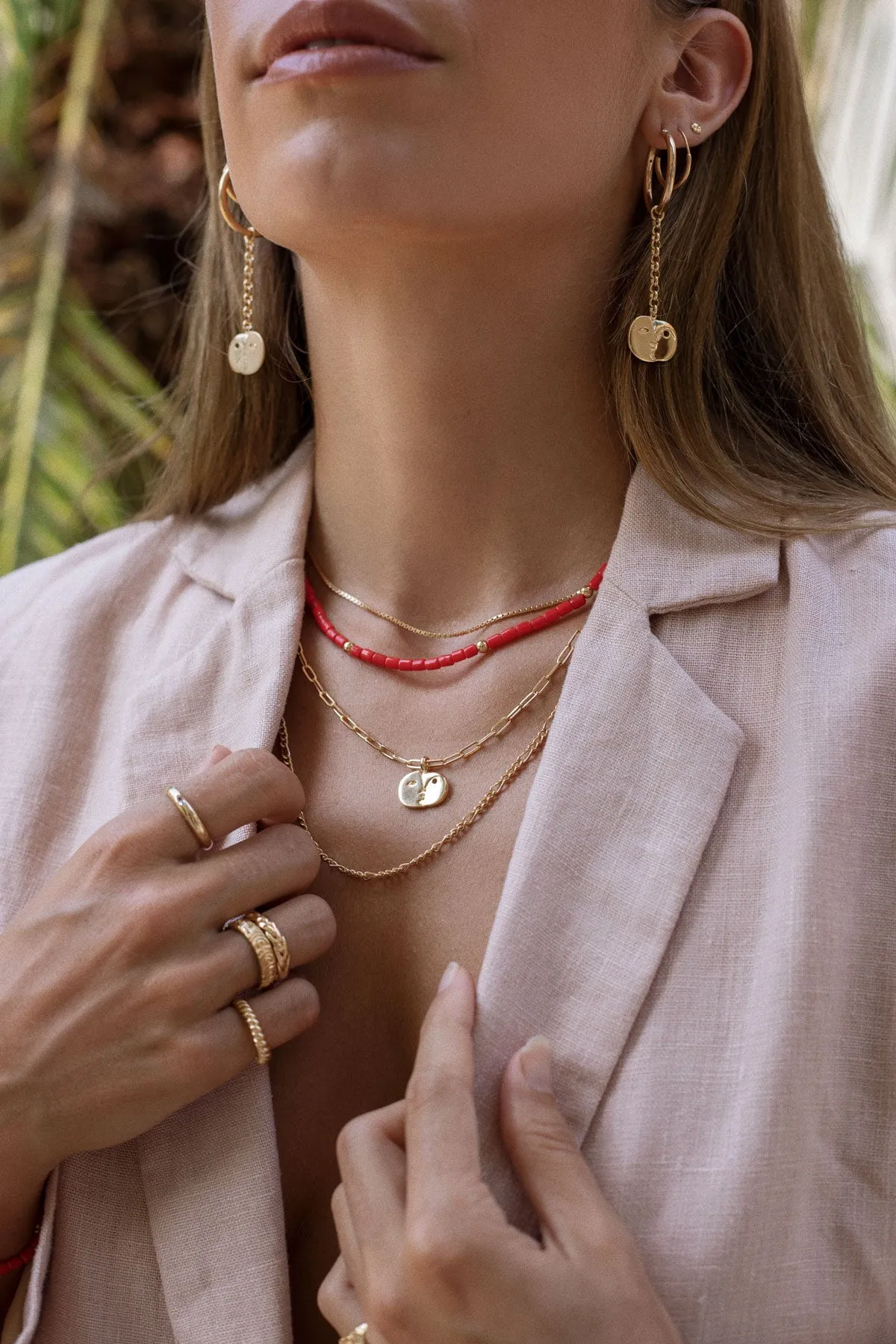 Box choker gold plated (36cm) Wildthings Collectables