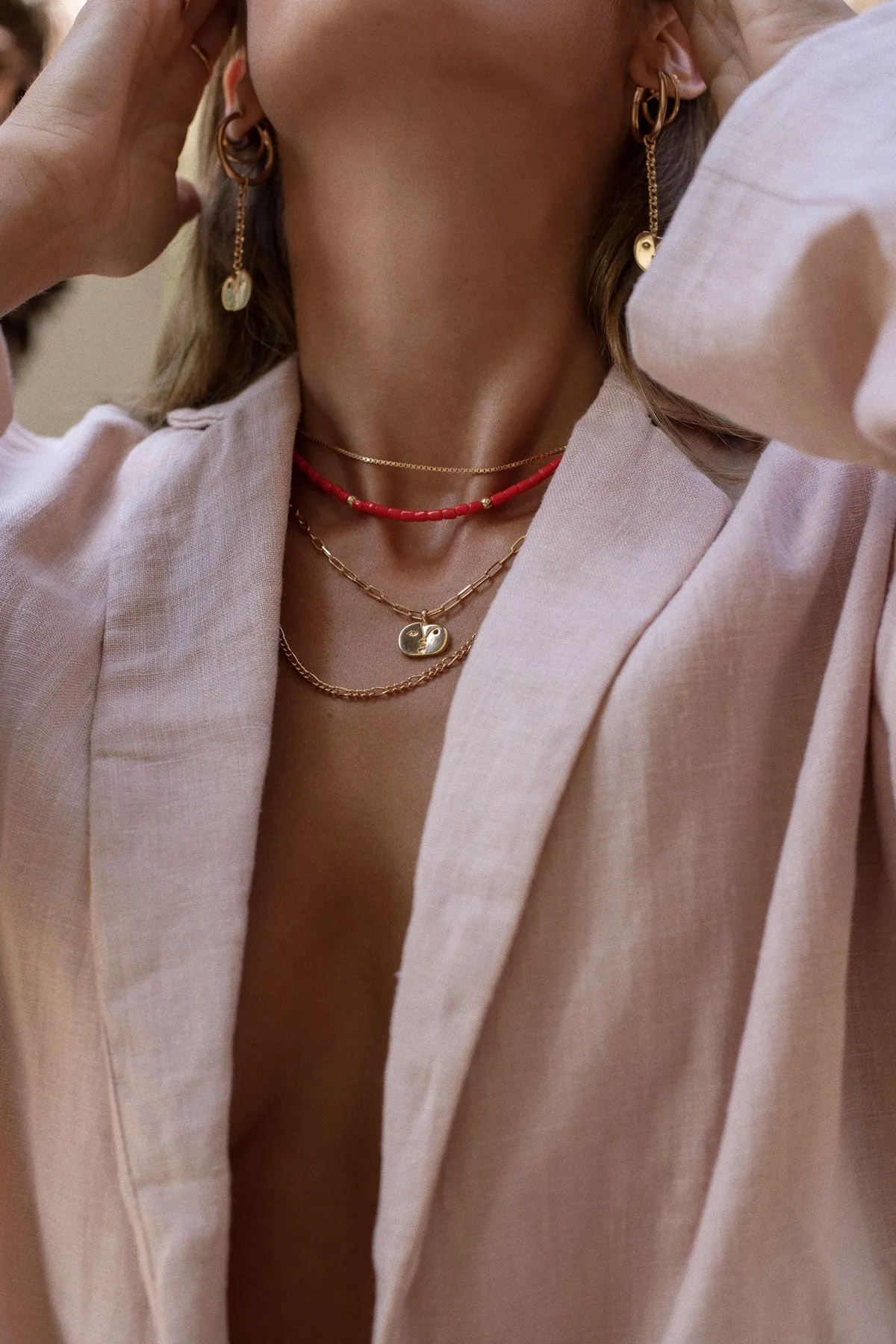 Box choker gold plated (36cm) Wildthings Collectables