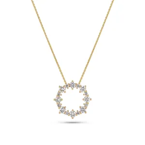 Brina 14K Gold Necklace w. Lab-Grown Diamonds