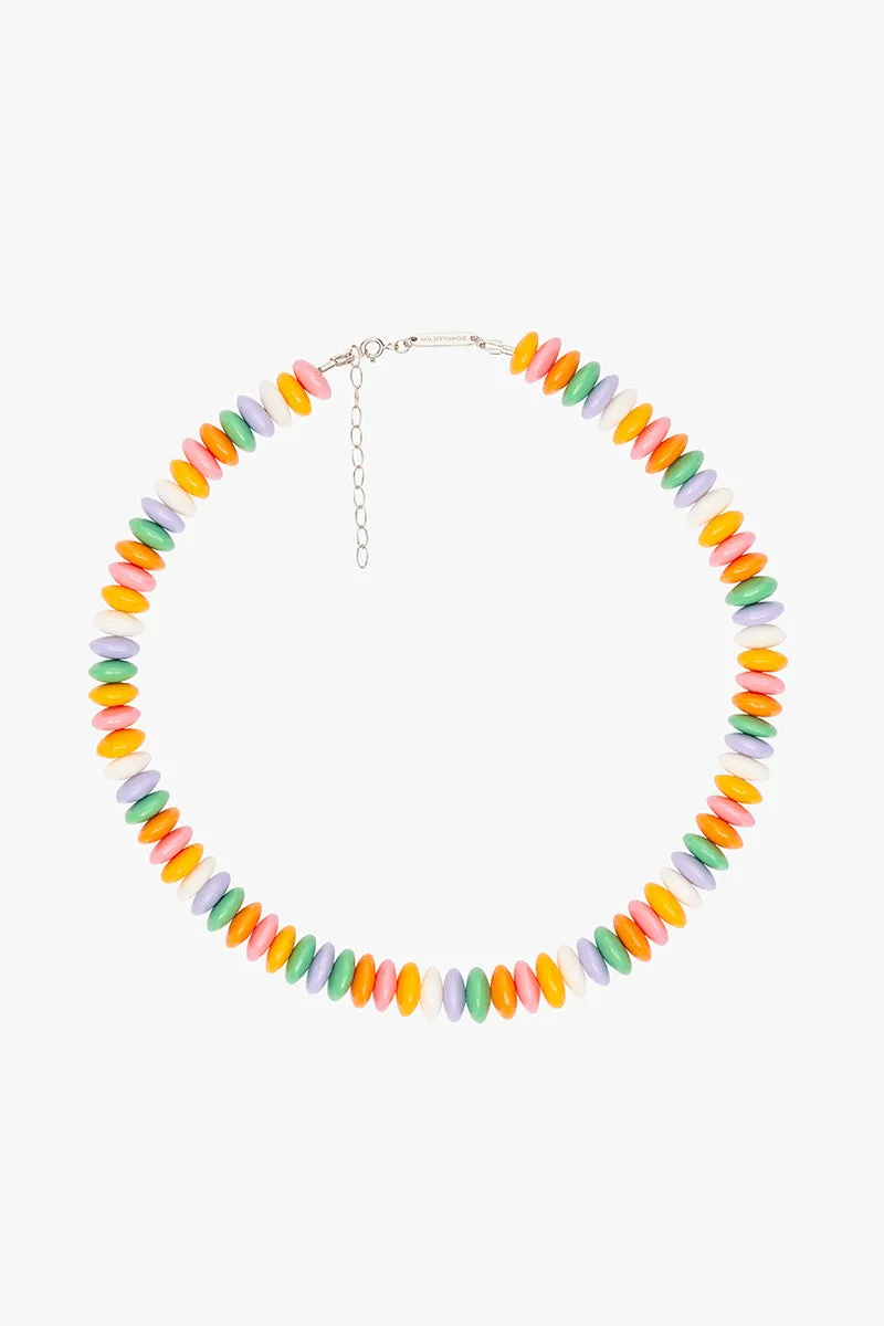 Candy Beaded Necklace Silver Wildthings Collectables