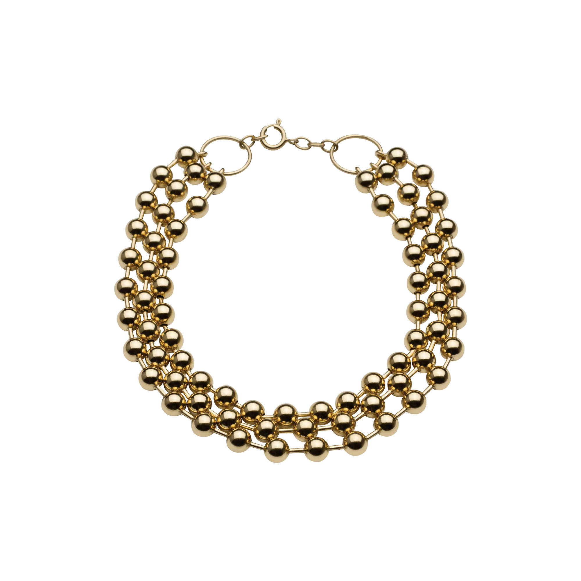 Champagne Triple Choker Gold Plated