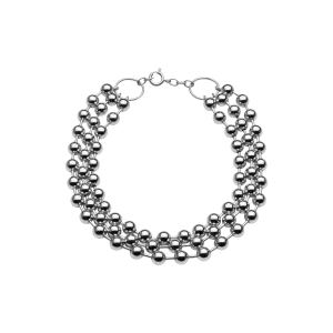 Champagne Triple Choker Silver