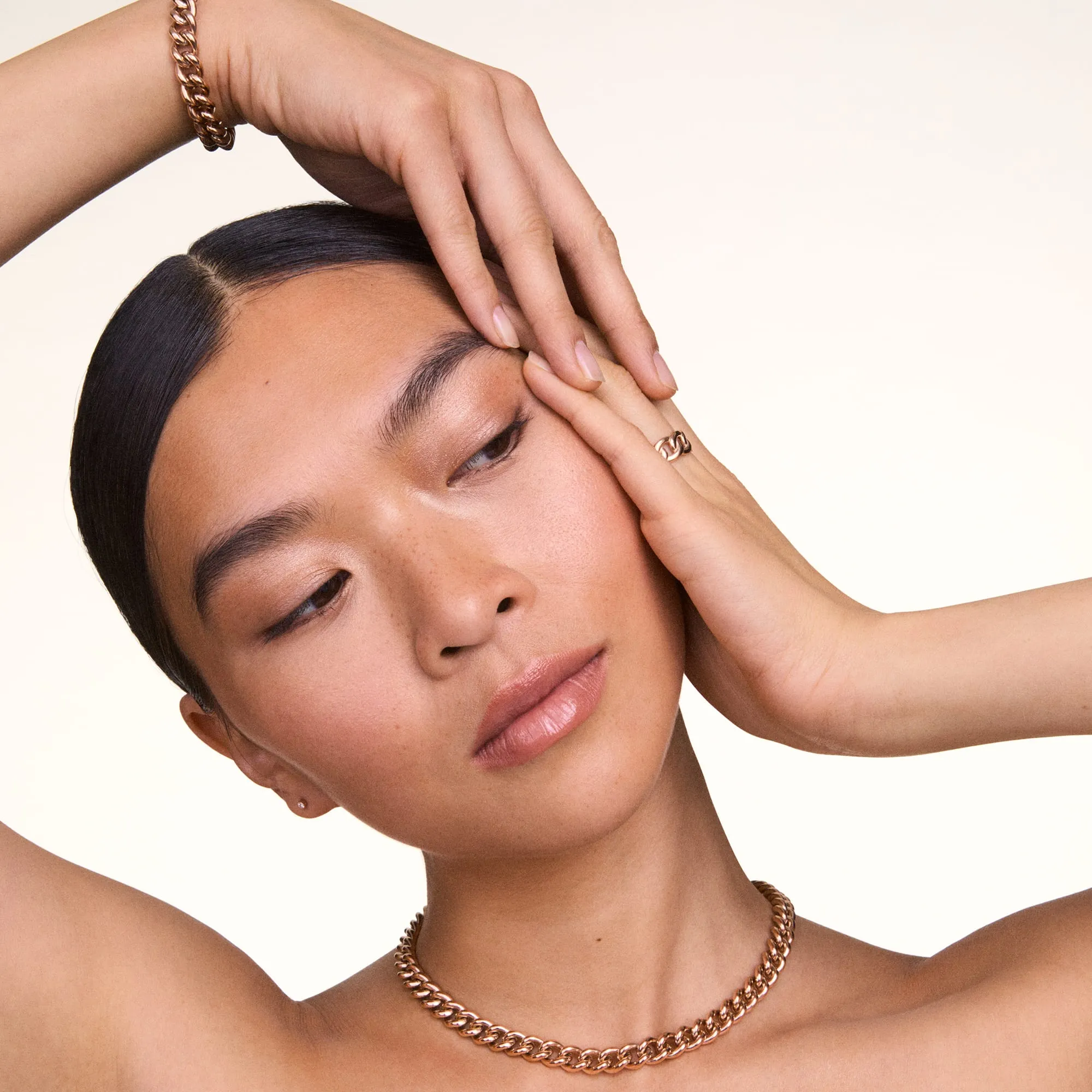 Chunky Chain Necklace Rose Gold Daniel Wellington