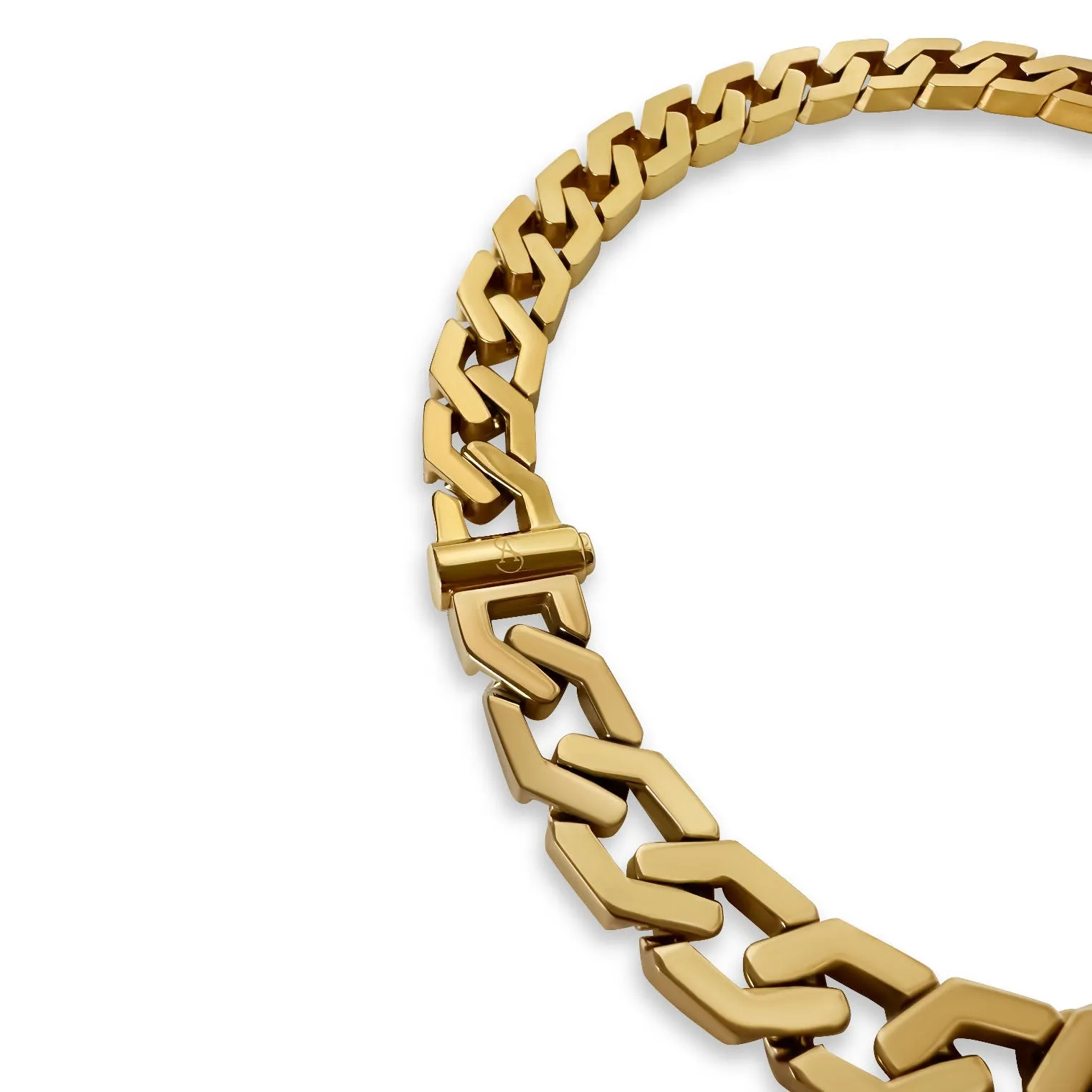 Chunky Geometric 18K Gold Plated Necklace
