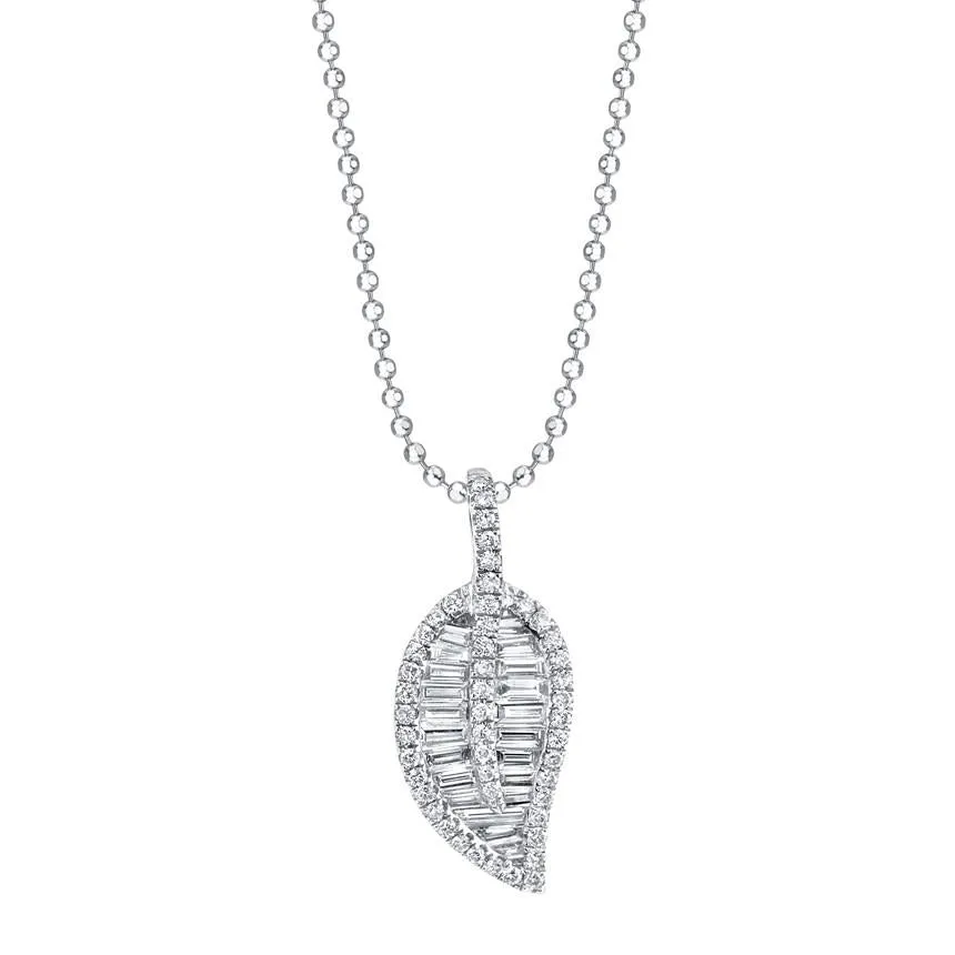 CLASSIC LEAF DIAMOND NECKLACE Anita Ko