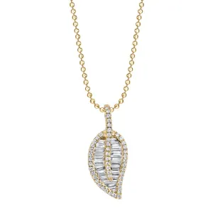 CLASSIC LEAF DIAMOND NECKLACE Anita Ko