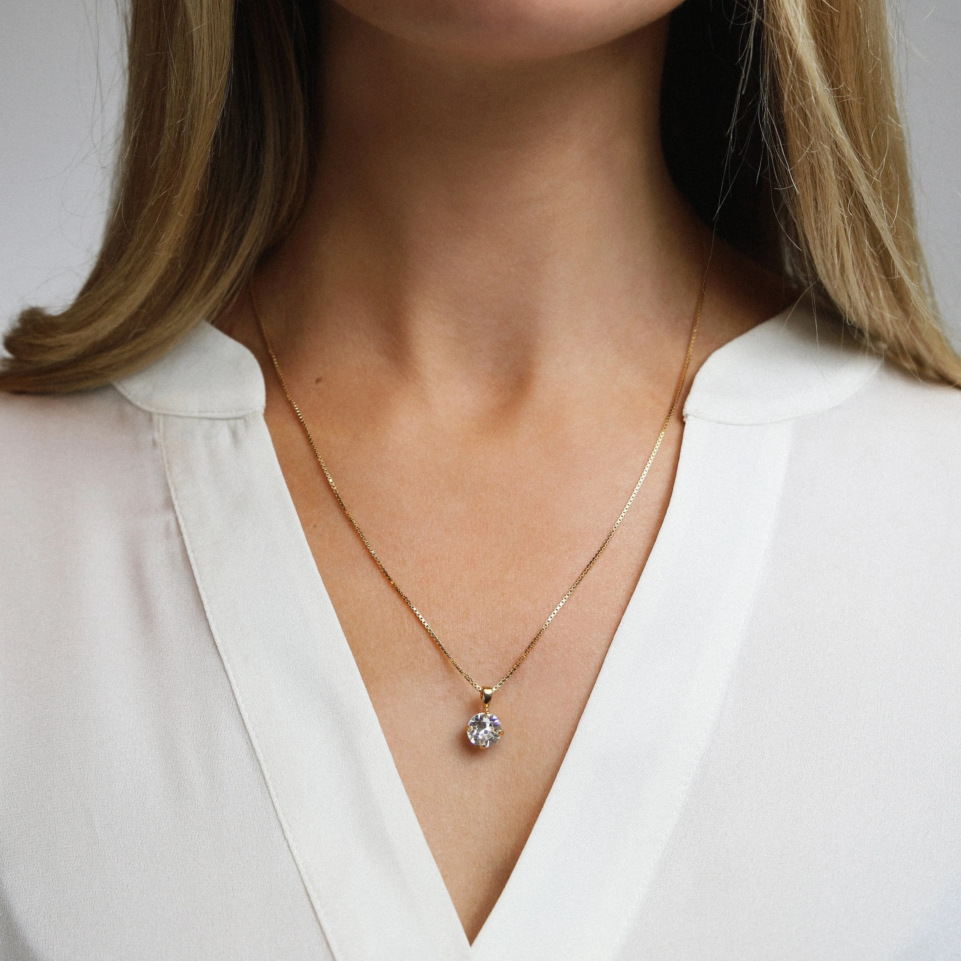 Classic Petite Necklace / Crystal Caroline Svedbom