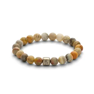 ColorUp Sahara (8mm) Silver Bracelet w. Agate