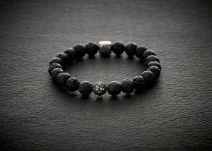 ColorUp Silver Bracelet w. Bead & Diamond