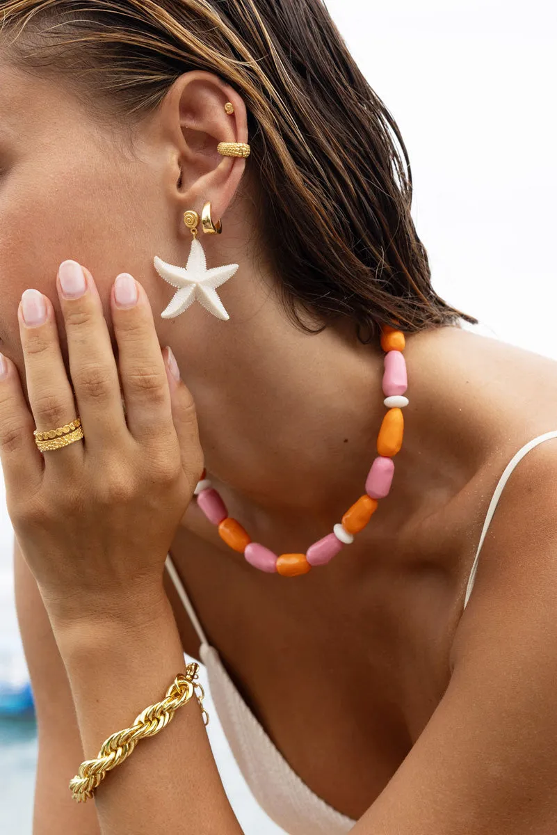 Coral Cloud Necklace Gold Plated Wildthings Collectables