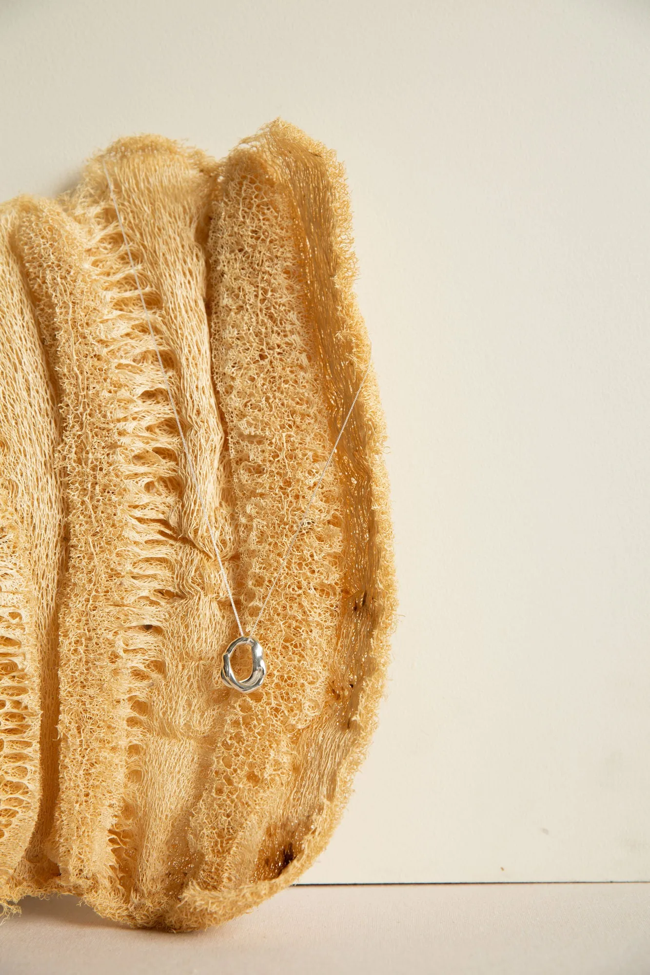 Cord Silver Necklace