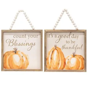 *Count Your Blessings Beaded Sign 2 Asstd.