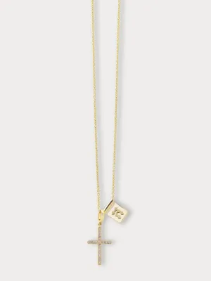 Cross my heart necklace (Made to Order)