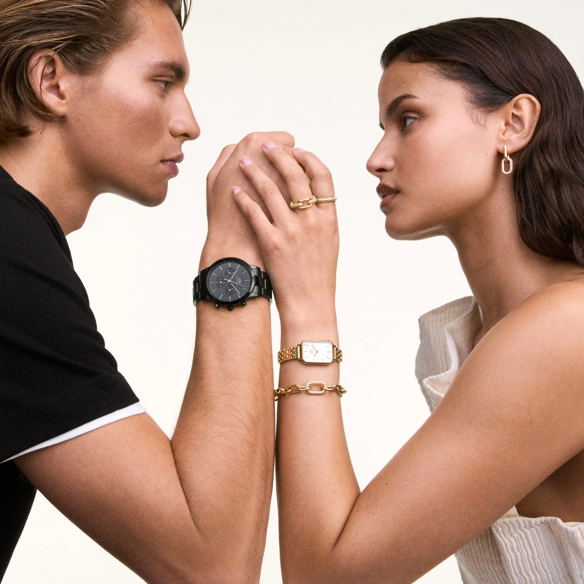 Crystal Link Bracelet Gold Daniel Wellington