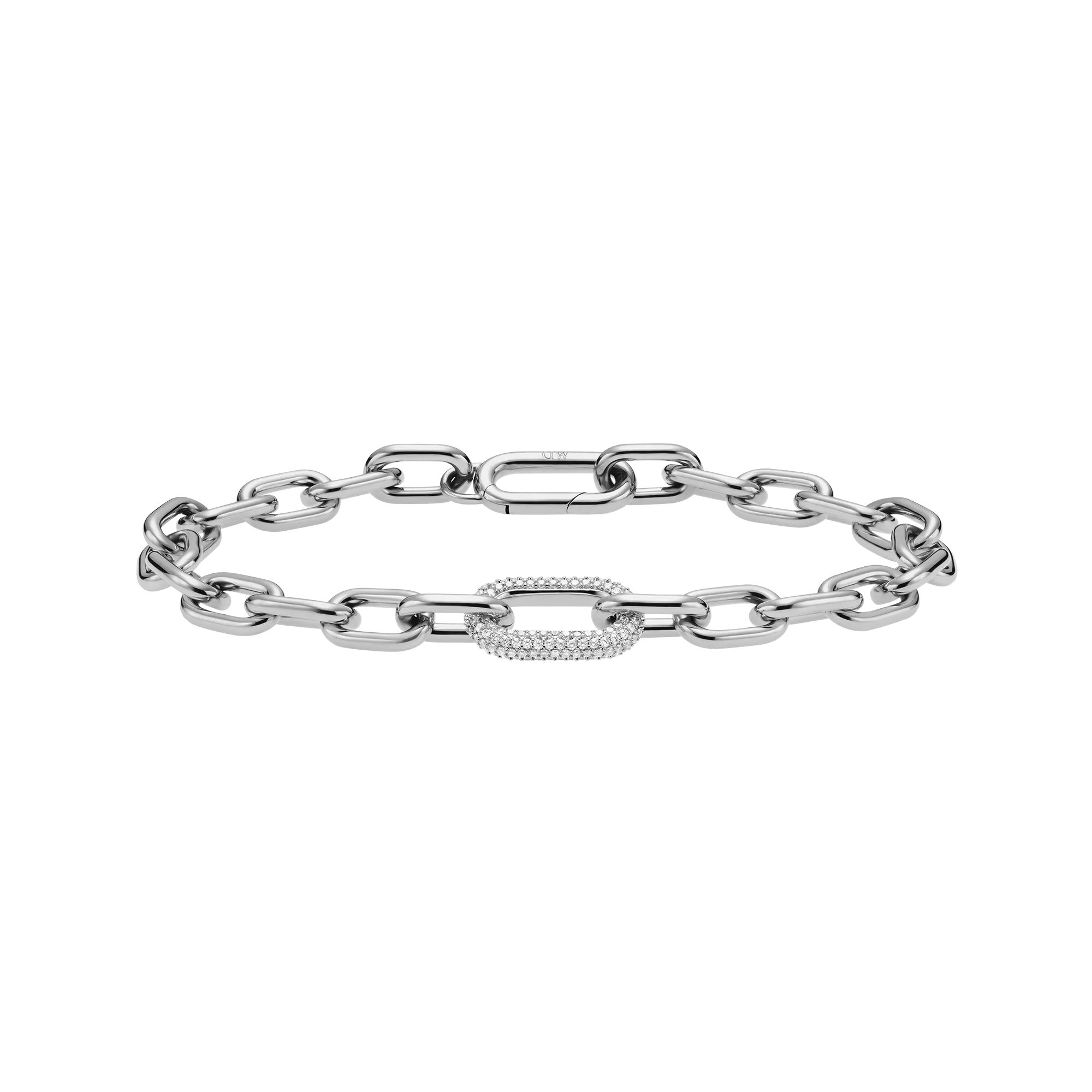 Crystal Link Bracelet Silver Daniel Wellington